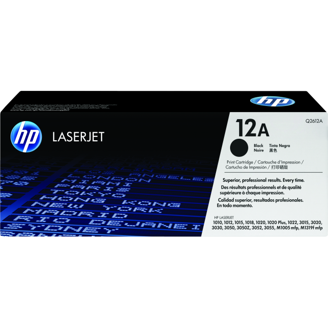 12A HP Original LaserJet Toner Cartridge - Black - Q2612A