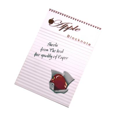 Apple Spiral Block Note Lined - 40 Sheets - A4