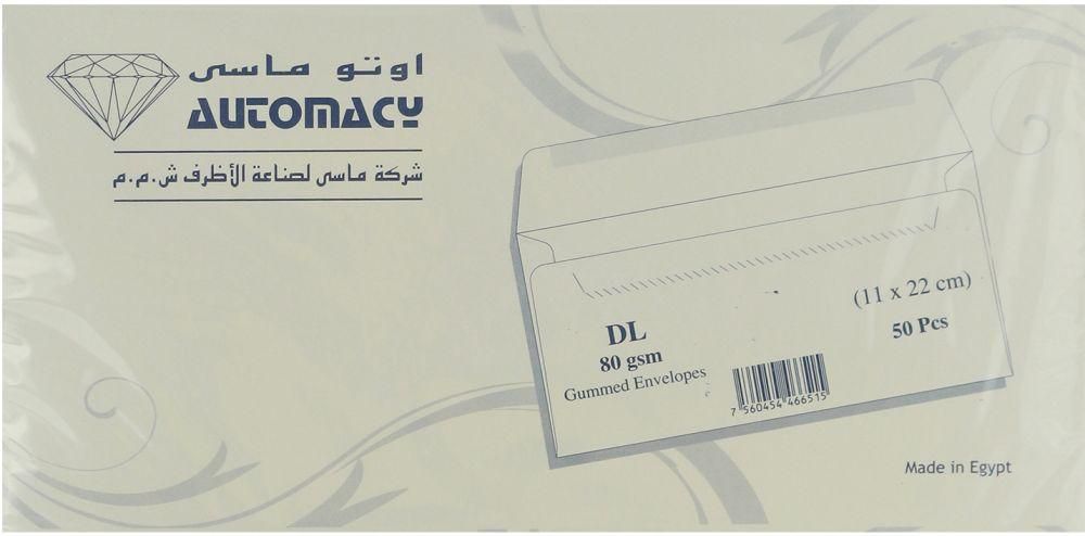 Automacy White Envelope - AM - Pack of 50 