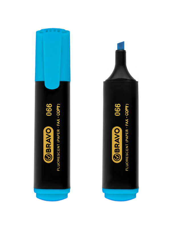 Bravo Highlighter Pen - Blue