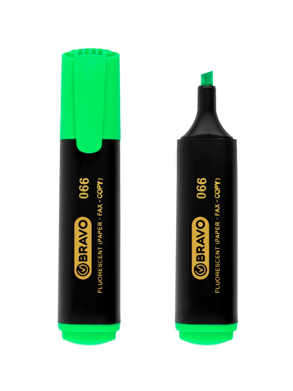 Bravo Highlighter Pen - Green