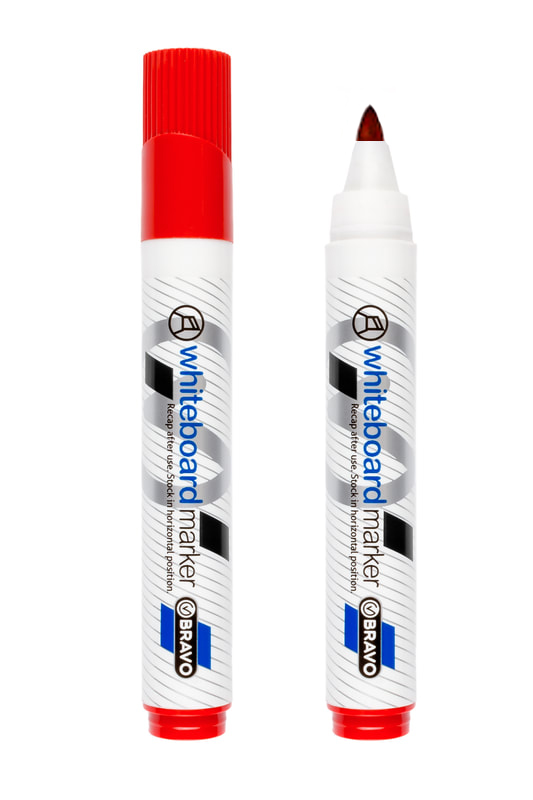 Bravo Whiteboard Marker Bullet Point - Red