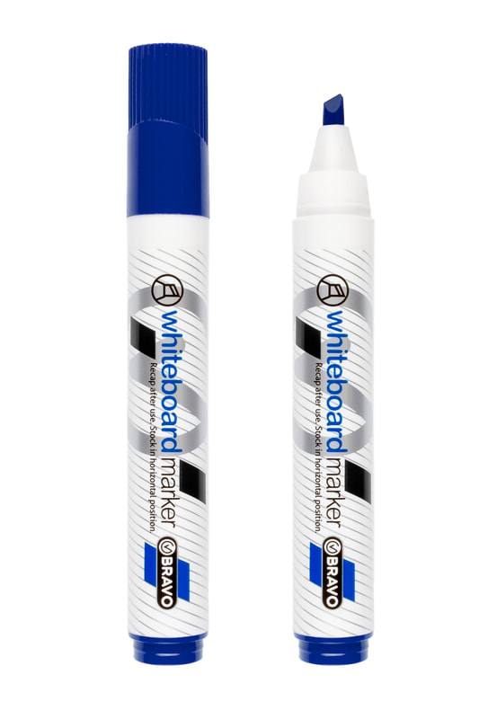 Bravo Whiteboard Marker Chisel Point - Blue