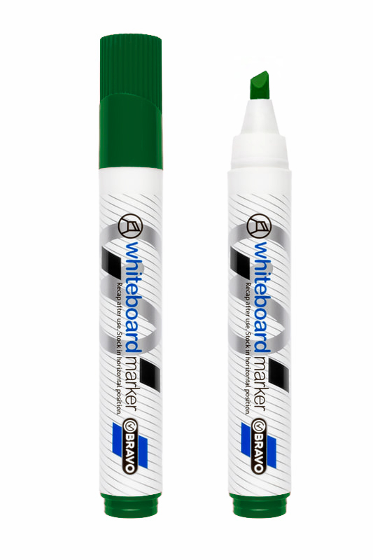 Bravo Whiteboard Marker Chisel Point - Green
