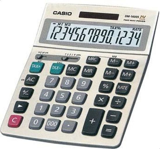 Casio Calculator DM1400TV - 14 Digits