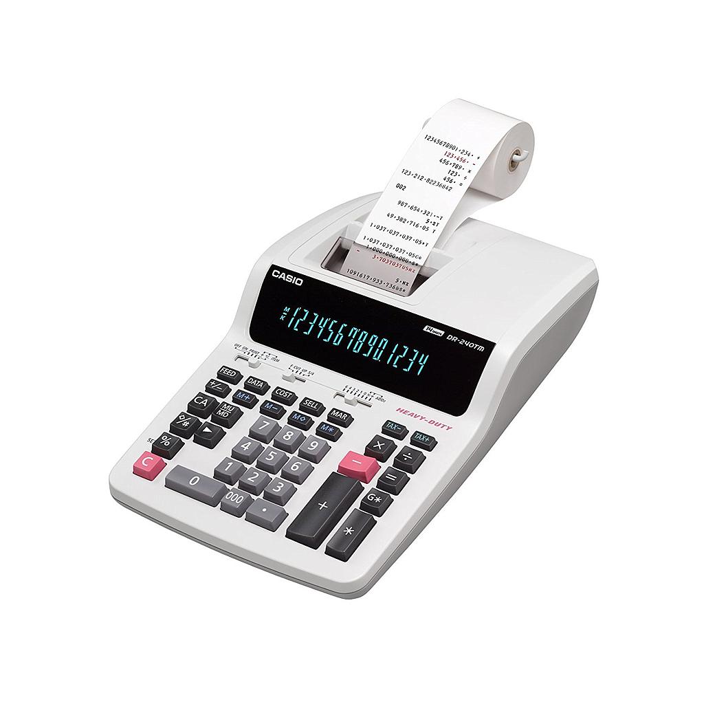 Casio Calculator DR240TM - 14 Digits - 2 Colors Printing