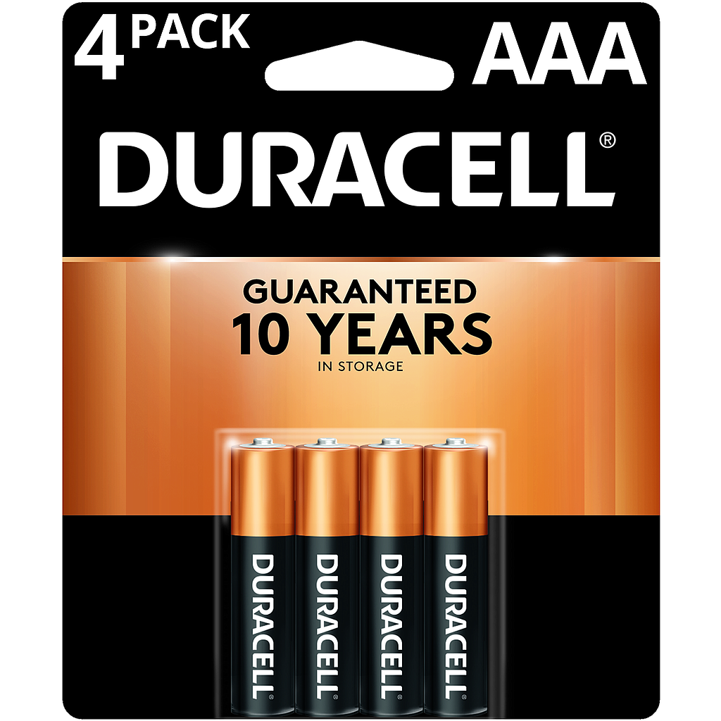 Duracell Batteries AAA - Pack of 4