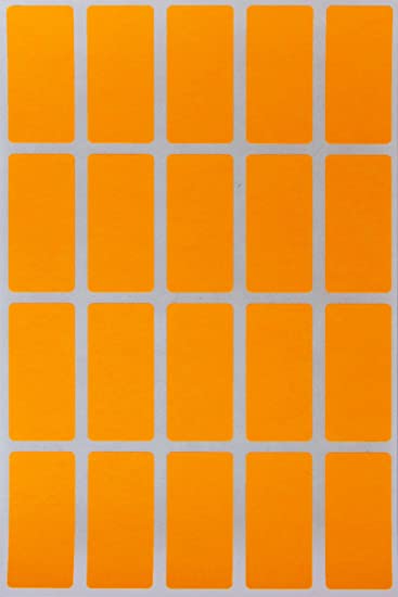 Elmanar Small Sticky Labels - 45 x 19 mm - Orange 