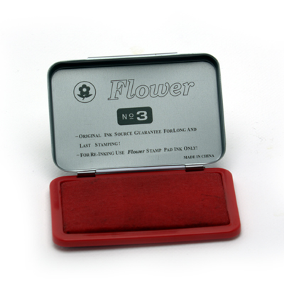 Flower Stamp Pad - Red - No3