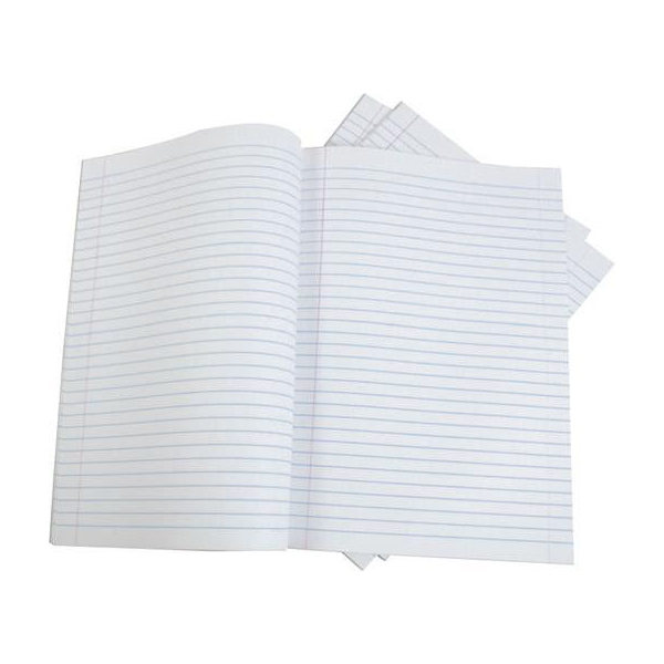 Generic Lined Paper A4 - Double Sheet - 80 Sheets - 55gm