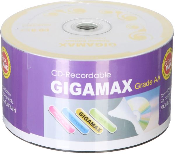 Gigamax CD-R - 52 X 700MB - Spindle 50