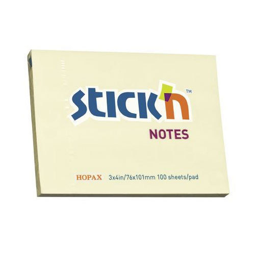 Hopax Stick'n Notes - 3*4 -Yellow - 210008