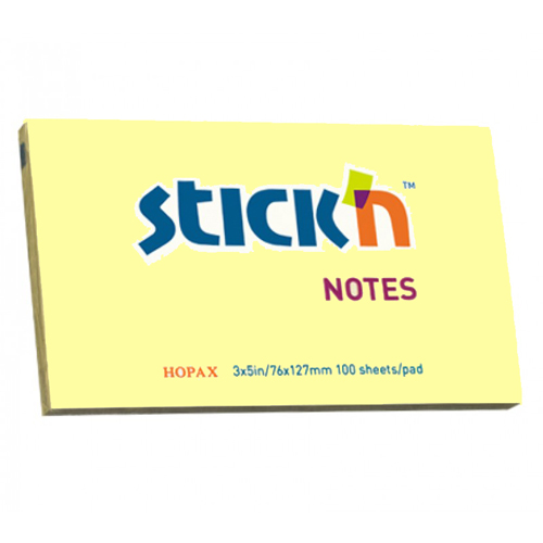 Hopax  Stick'n Notes - 3*5 -Yellow - No.21009