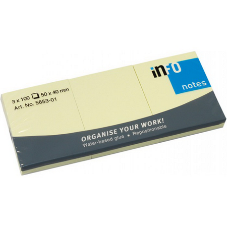 Info Sticky Notes - 1.5*2 - Yellow