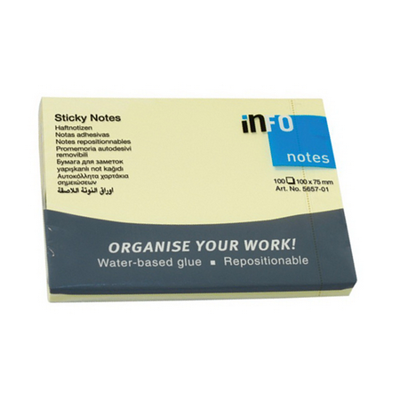 Info Sticky Notes  - 3*4 - Yellow