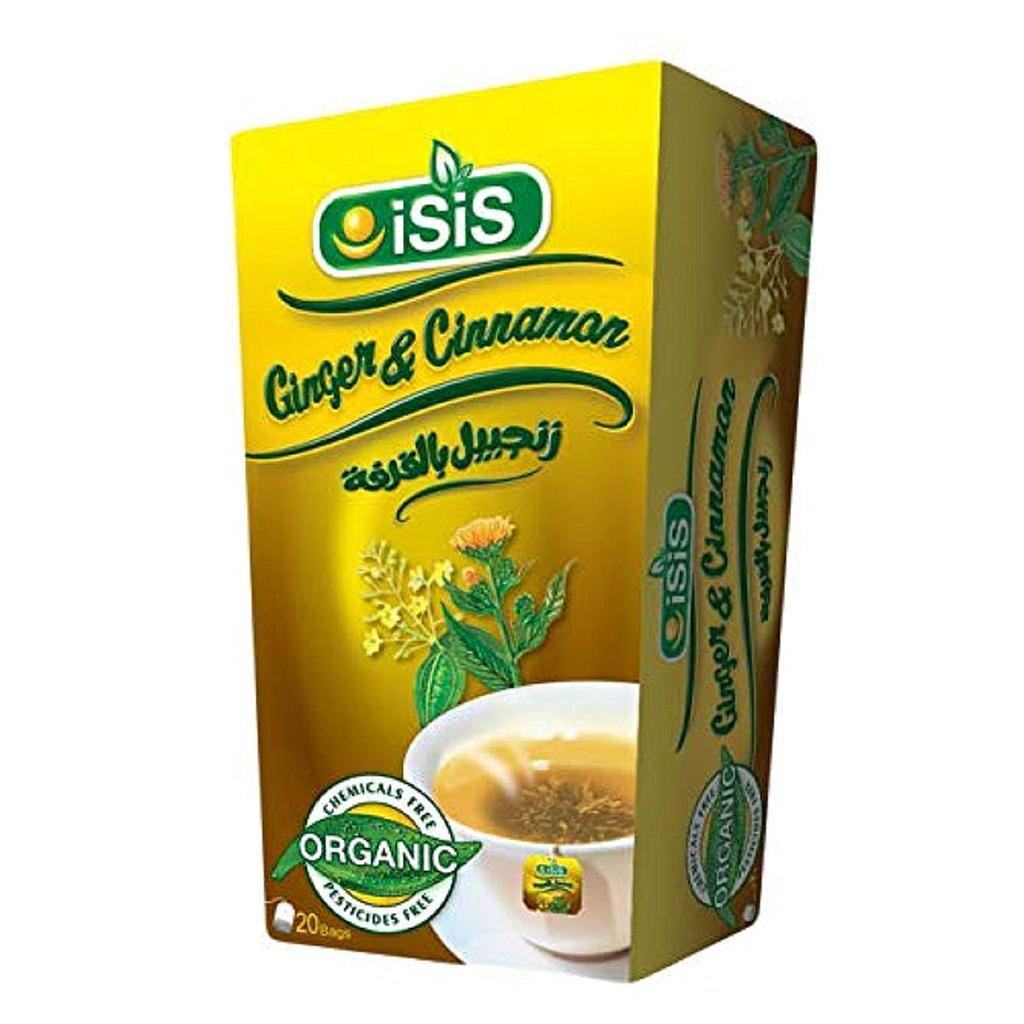 Isis Ginger Tea With Cinnamon-  20 Bags