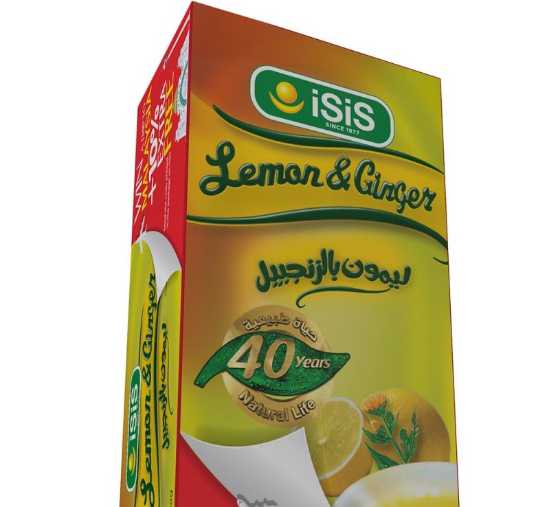 Isis Ginger Tea With Lemon-  12 Bags