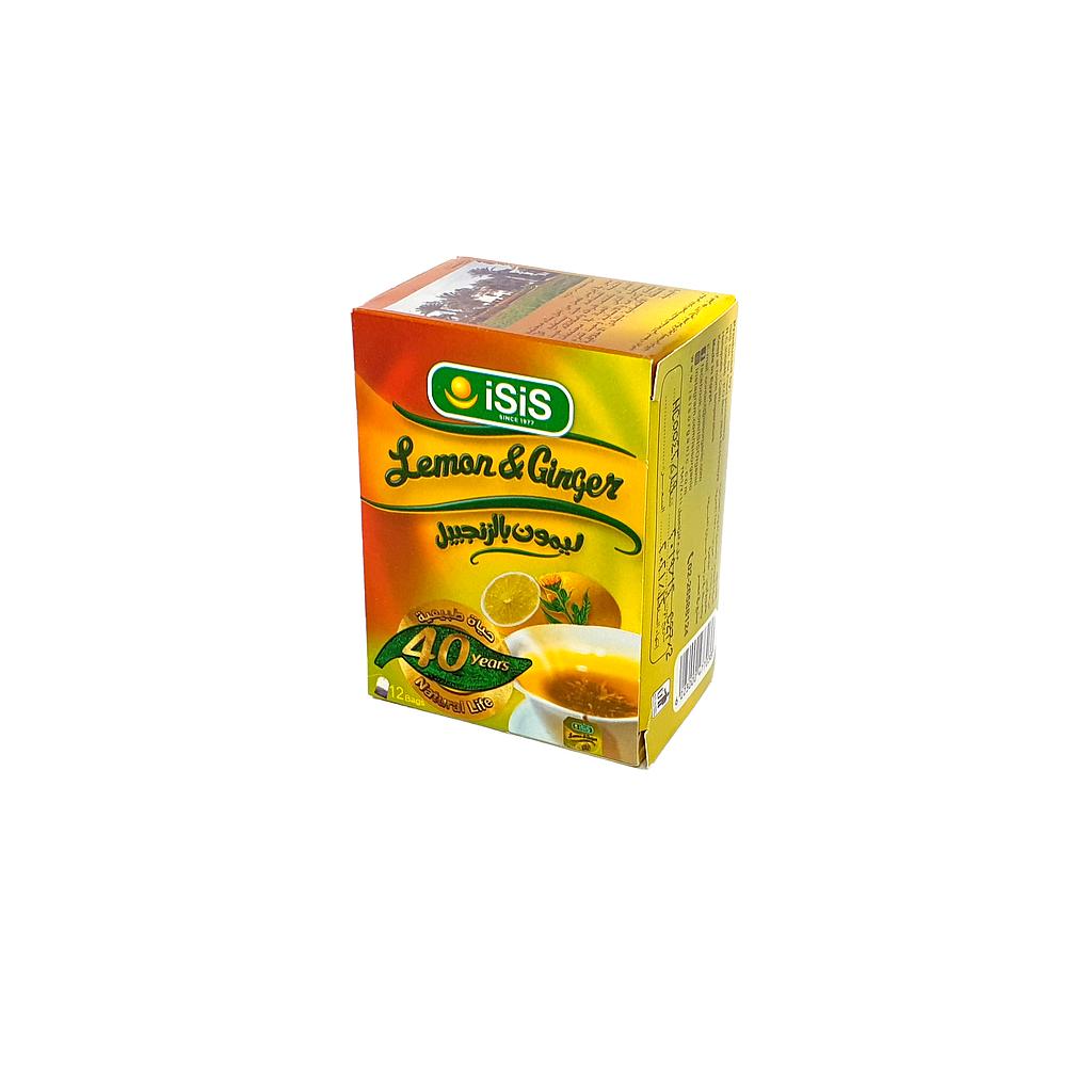 Isis Ginger Tea With Lemon - 20 Bags