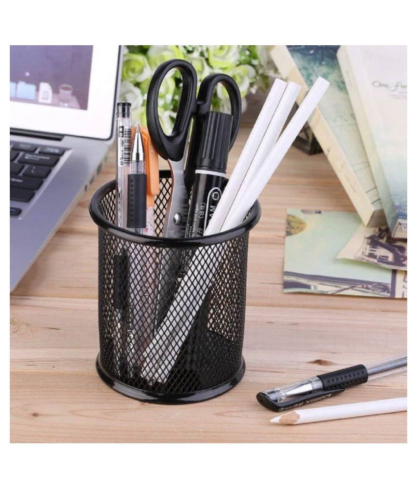 Metal Pen Holder - Black