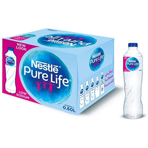Nestlé Pure Life Drinking Water - 0.60L - Pack of 20