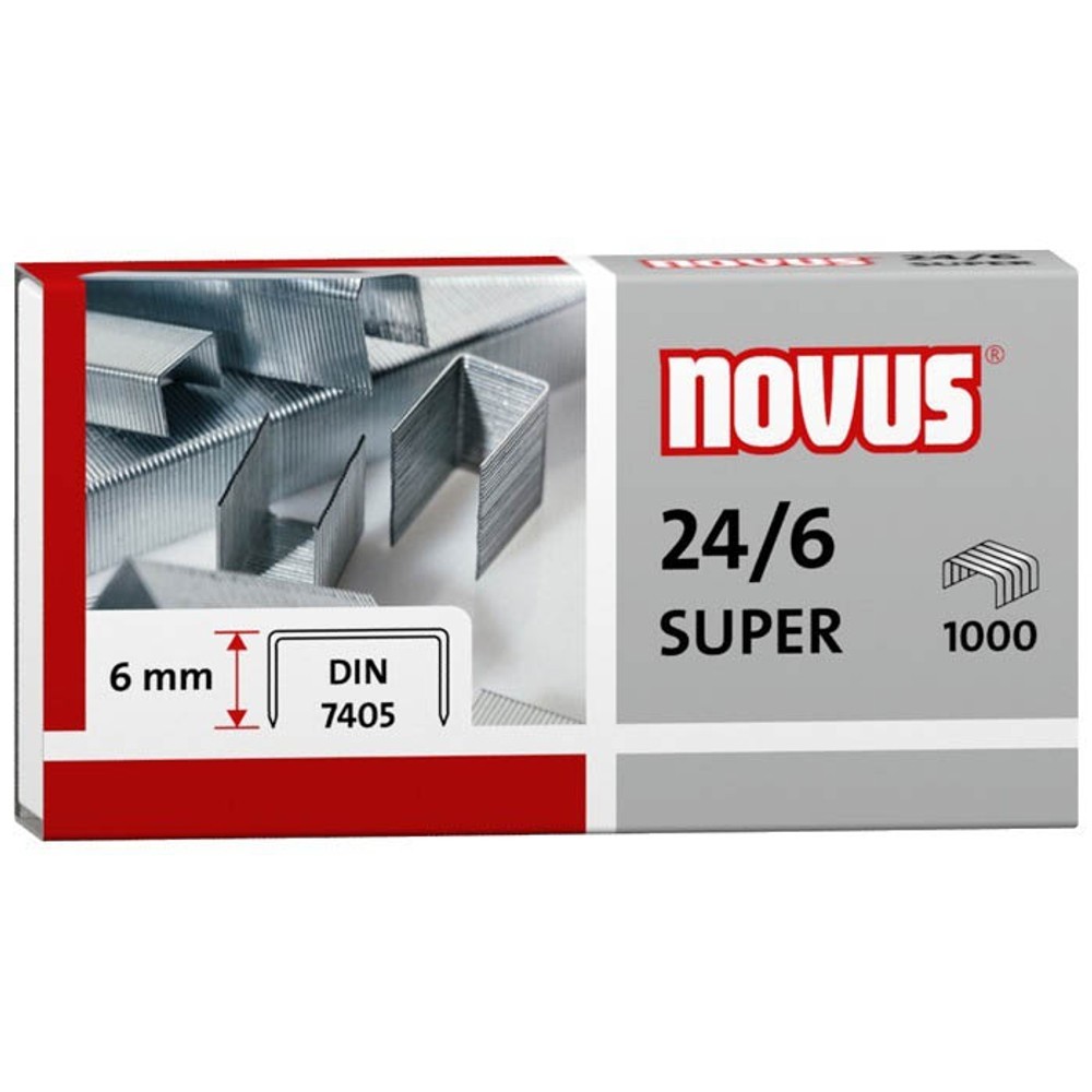 Novus Staples 24/6 - Silver Color