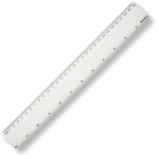 Plastic Transparent Ruler - Narrow - 30cm