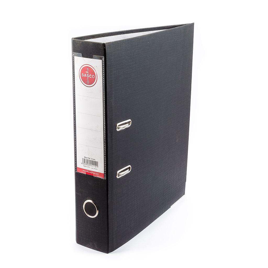 Sasco 2Ring Binder 8cm - Black