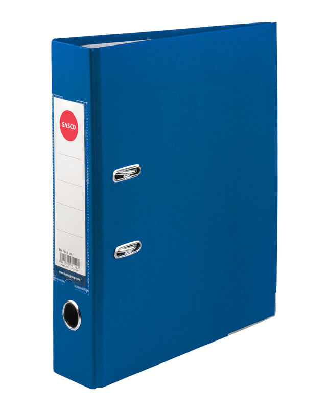 Sasco 2Ring Binder 8cm - Blue