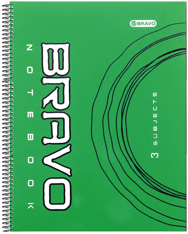 Sasco Bravo Notebook - 3 Subjects - 120 Pages - A4