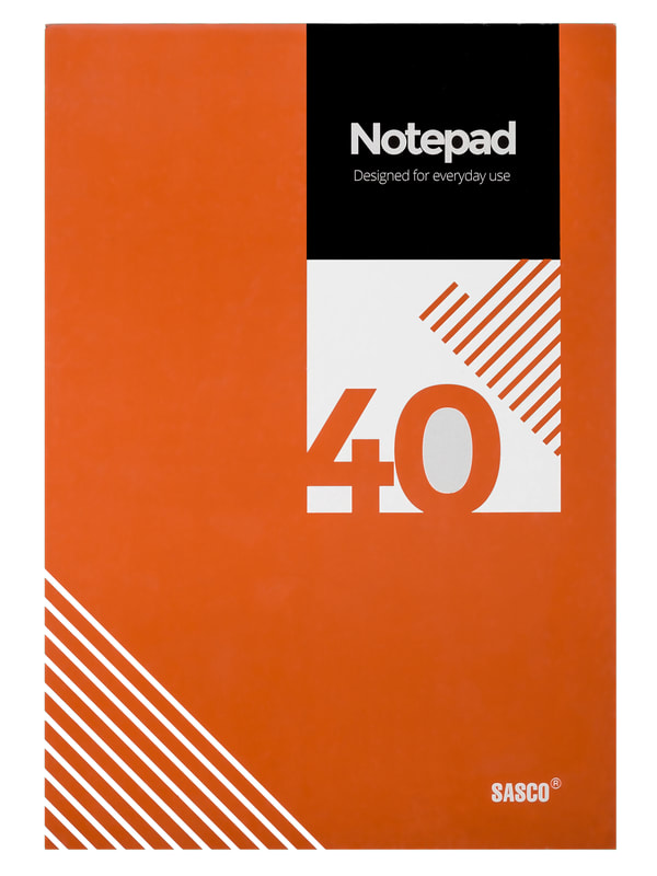 Sasco Glue Block Note Lined - 40 Sheets - A5