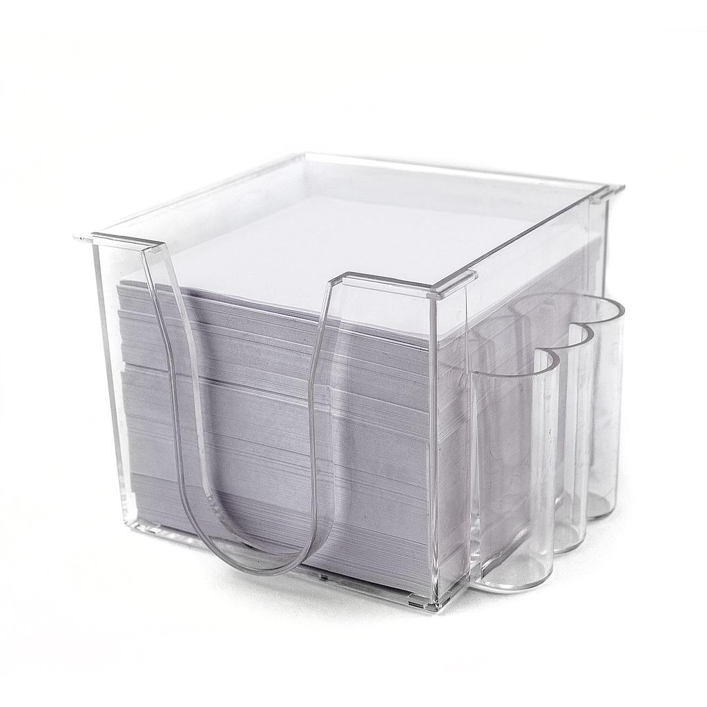 Sasco Message Pad Dispenser w/ Pen Stand &amp; White Paper Refill