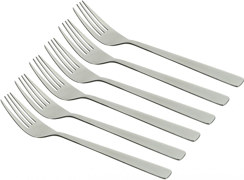 Small Image F18 Stainless Steel Fork  - 6 Pieces