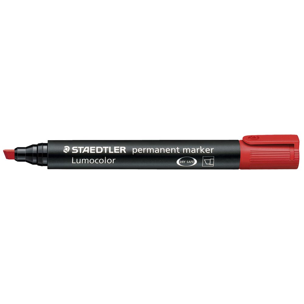 Staedtler Permanent Marker Chisel Point - Red