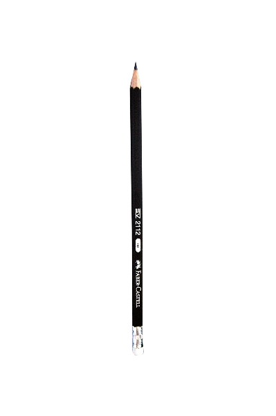 Faber Castell Pencil HB - w/ Rubber Eraser No2112