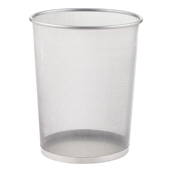 Wire Wastebasket High Quality - Silver - Small