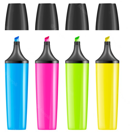 Highlighter Pen - Set (Tasa)